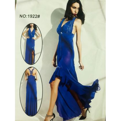 Stylish Blue Long Nightie For Womens - Hot &amp; Sexy Lingerie and Nightwear - Best Price in Pakistan - HitShop.pk